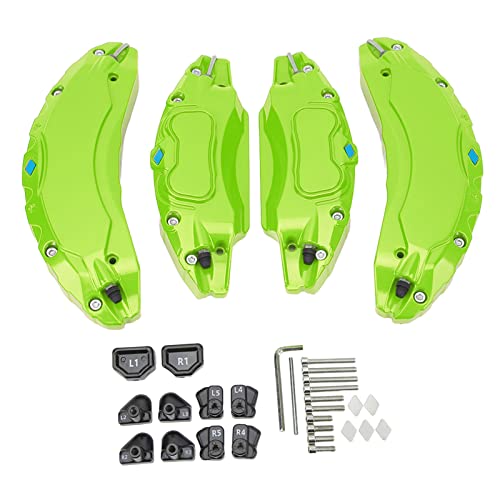 Stylebest 4PCS Car Caliper Cover, Aluminum Alloy Disc Brake Caliper Guard with Heat Dissipation for 2017-2023, 18in 19in Wheels Hub (Green)