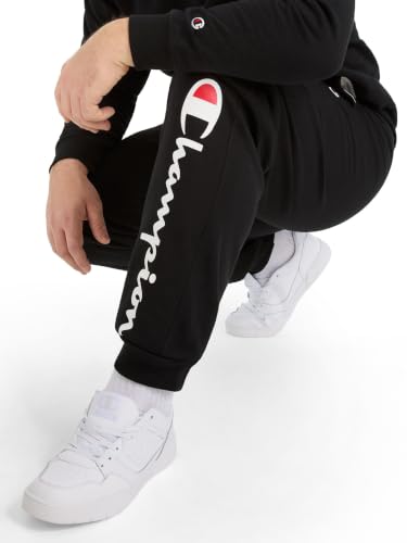 Champion Men's Powerblend Fleece Joggers, Classic Script Logo, Original Black, X-Large - image 3