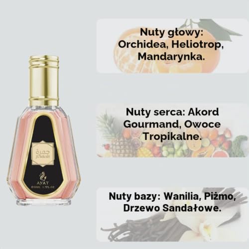 Arabska woda perfumowana w sprayu 50 ml dla kobiet, wyprodukowana w Dubaju o zapachu Oriantal (Jumrah)
