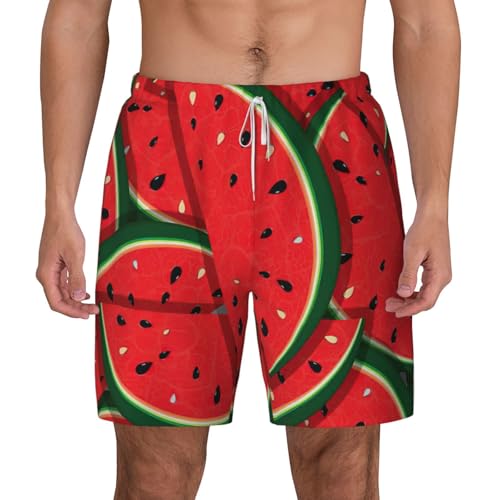 Short de bain homme pastèque séchage rapide pour le surf d'été