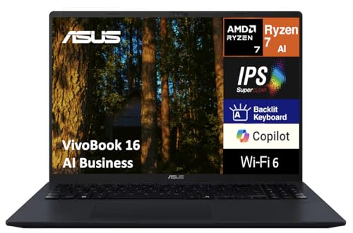 ASUS VivoBook 16 AI Business Laptop 16.0" IPS WUXGA Display miniatura 2