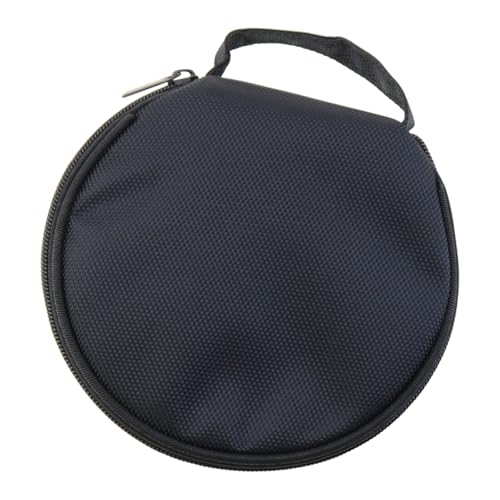 DGZZI Estojo de armazenamento de CD/DVD de carro em tecido Oxford preto com fecho de zíper seguro, álbum de música, organizador de discos, adequado para transporte em casa e viagens