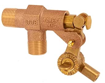 Robert Manufacturing R900 Series Bob Red Brass Float Valve with Fluted ...
