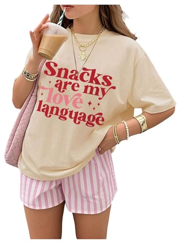 Girl's Cute Letter Graphic Tees Short Sleeve Crew Neck Trendy T Shirts Casual Tee Tops