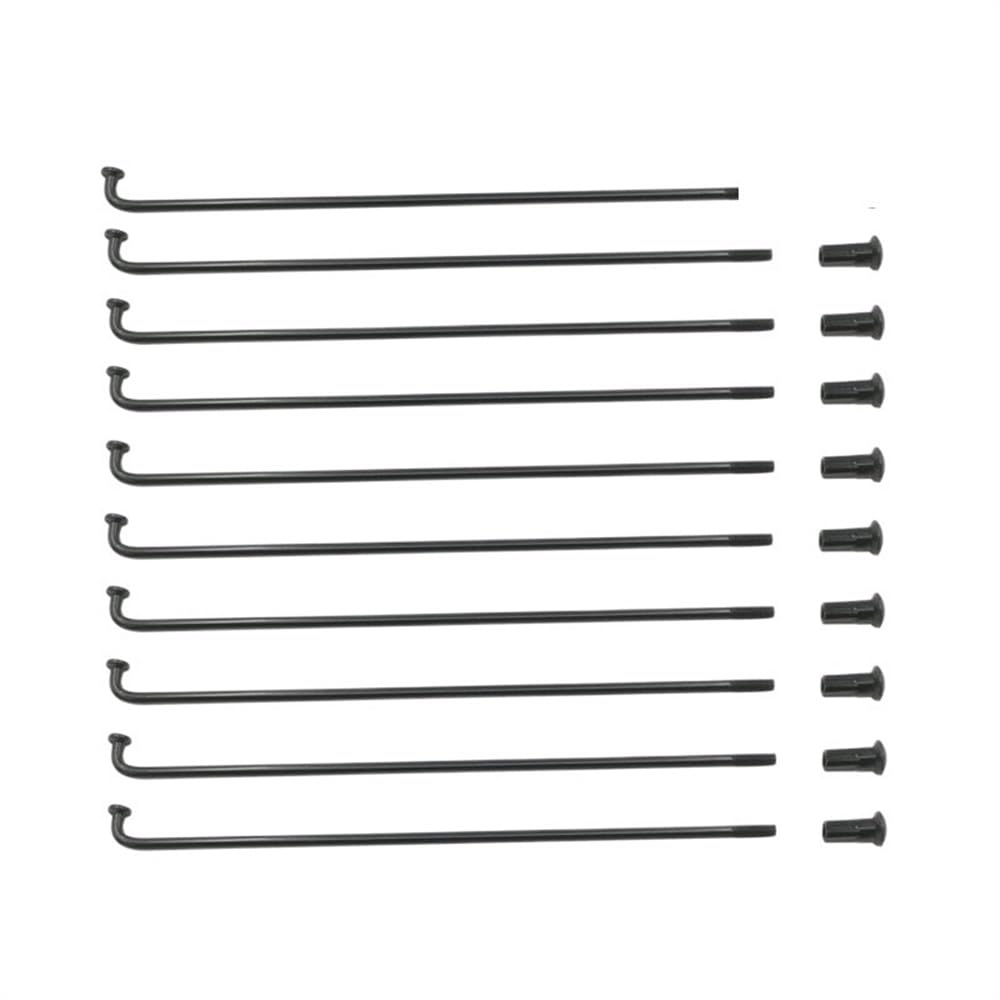 Rayons de vélo électrique 10G 3.2mm noirs J-bend de 110mm pour réparation de roue