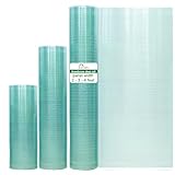 RAUMPA Polycarbonate Greenhouse Panels, Clear Green Plastic Roof Replacement Sheet Roll Garden House Roofing Cover Sheavy Duty Covering for Outdoor Solarium Pergola Patio Gazebo Windows Chicken Coop