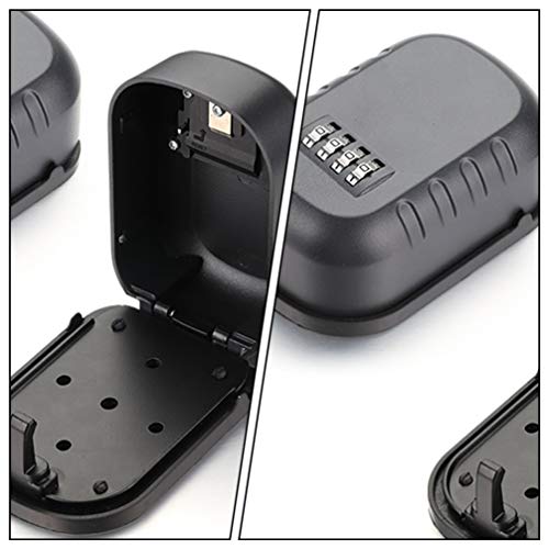 DOITOOL Cofre de segurança montado na parede, combinação de parede à prova de intempéries, caixa de