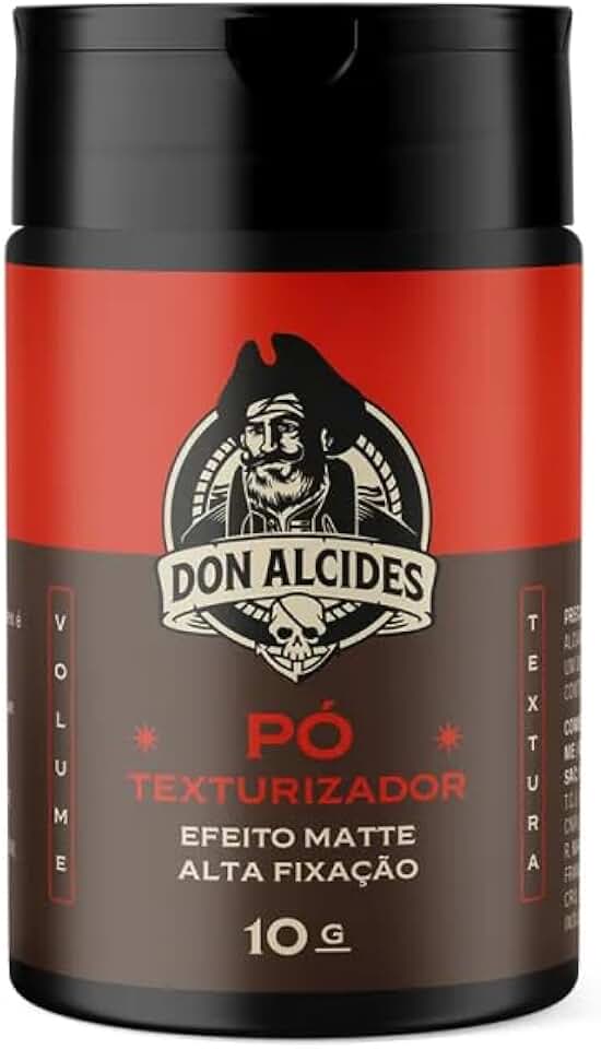 Pó Texturizador Barba Negra - Modealodr em Pó Cabelo - Don Alcides