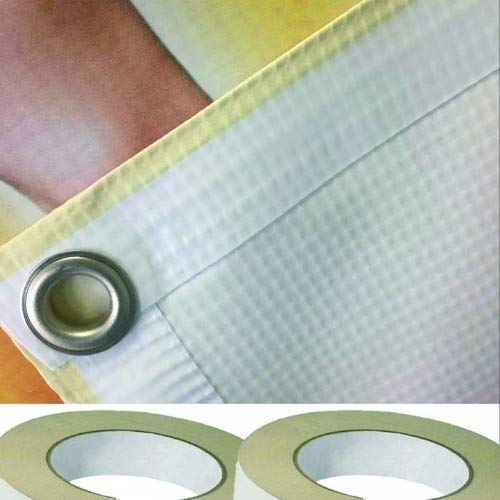 4U Media&Displays 1 pulgada x 90 pies. 12 rollos de cinta de vinilo súper fuerte de doble cara