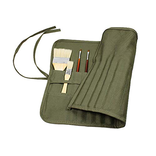 Preisvergleich Produktbild Federmäppchen Zum Aufrollen Tragbar Leinwand Künstlerpinsel Pinselhalter großes Fassungsvermögen Stifte Taschen Aufbewahrung Pinsel Organizer Teenager Mädchen Jungen Schreibwaren für Schule 30Schlitze