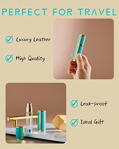 SUBORAWOS 5ML Perfume Atomiser,Refillable Perfume Spray Bottles,Mini Cologne Dispenser,Empty Fragrance Spray Bottle for Travel (JB-Brown) - Image 6