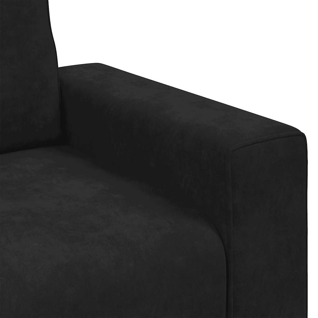 vidaXL Divano Sedia Nero 100x77x82 cm Velluto, Divano Singolo, Divano Comfort, Sedia TV, Divano, Divano Seduta, Divano Relax, Divano per Il Tempo Libero