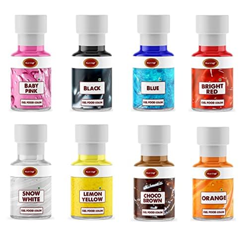 RED CLIFF Edible Neon Gel Color - Combo Pack Of 8 | For Icing, Fondant, Slime & Baking | (Gel Food Color | 40mlx8 |) (B0D1DBND2Q) Amazon Price History, Amazon Price Tracker