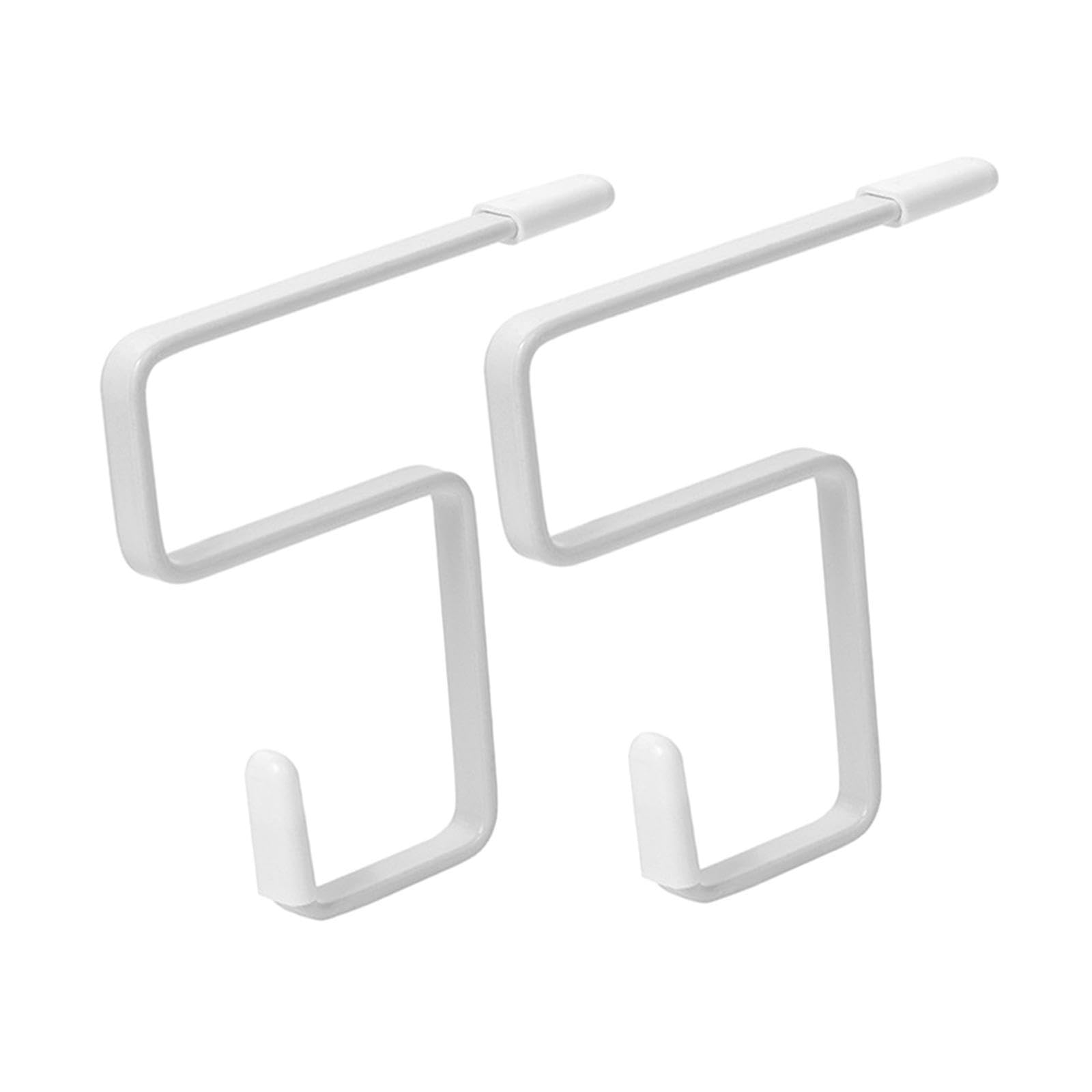Pixzcsa White Heavy Duty Desk Hook Organizer For Headphones And Schoolbags With Easy Installation Providing Secure Support Desktop Hook Storage Rack Schoolbag
