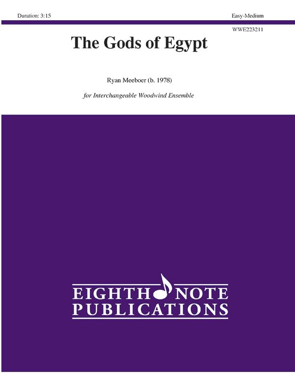 The Gods of Egypt matériel musical pour le travail des chefs d'orchestre