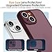 KPPIT for iPhone 13 case,Shockproof Military Grade Drop Protection, Frosted Translucent for iPhone 13 Phone case-Wine Red