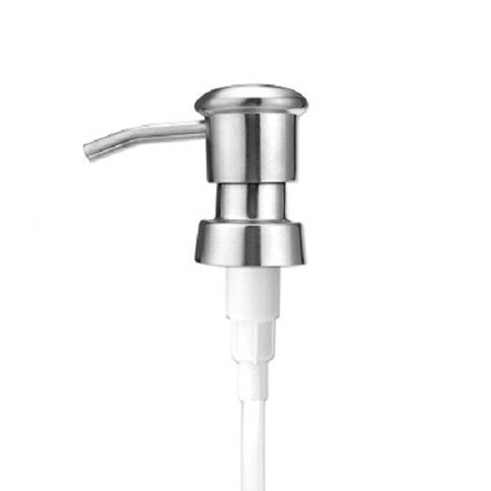 2PCs Soap Dispenser Pump Head Home Bathroom Stainless Steel Liquid Soap