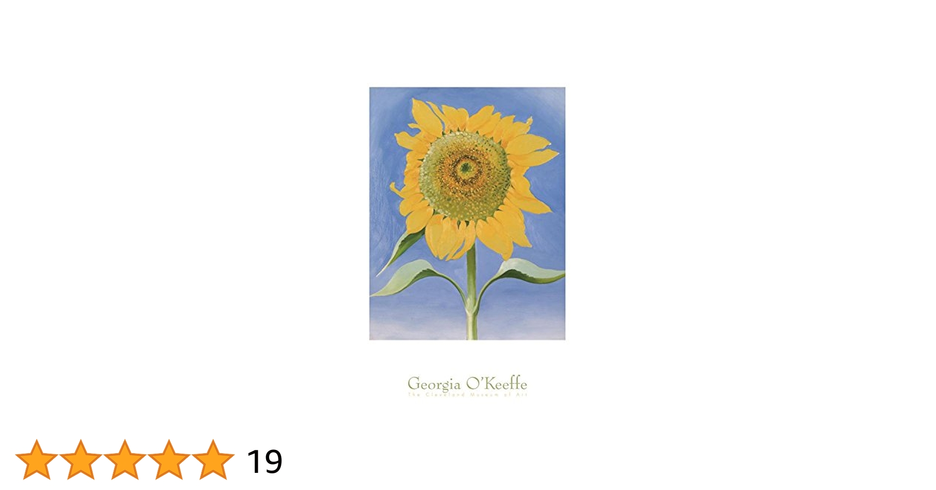 Sunflower New Mexico 1935(ジョージア オキーフ)額装済ポスター