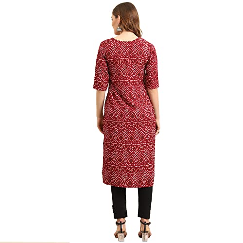 Image of Pinkmint Women's Crepe Digital Print Straight Kurta [Pack of 4]