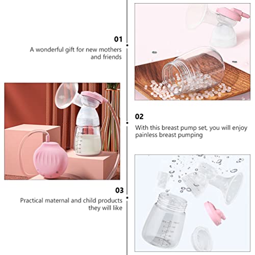 EXCEART 1 Conjunto de Mama Eléctrico Massageador Mulheres Mamilo Ventosas de Silicone da Bomba de Pe