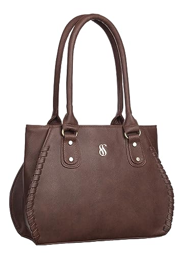 Image of Fostelo Women's Buenos Satchel Tote Handbag for Women | Ladies Purse | Stylish Shoulder Bag | Gift For Women | Brown