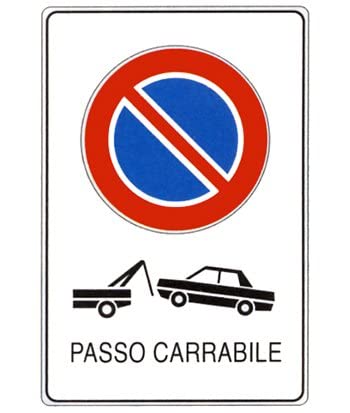 M-ITALY CARTELLO SEGNALETICO - ENTRARE E USCIRE ADAGIO