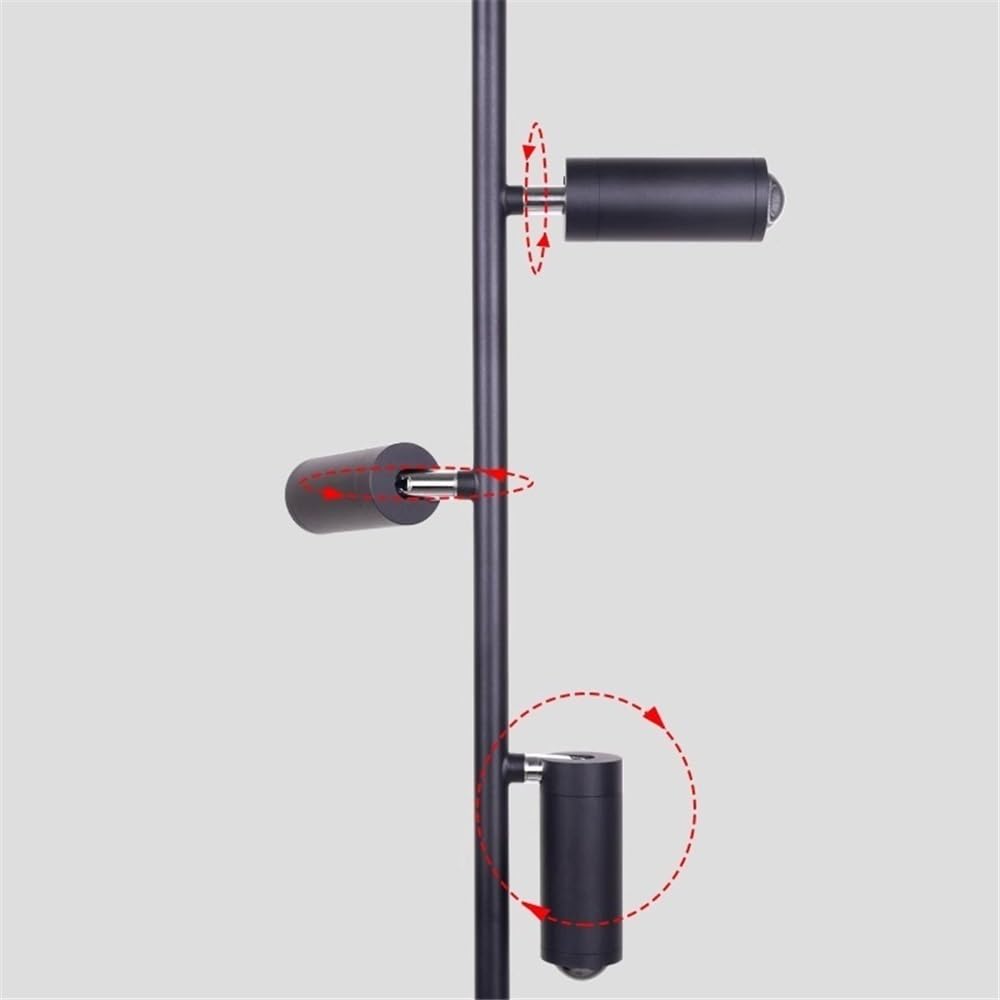 Lampa podłogowa Stojąca lampa podłogowa, regulowany reflektor do tła w salonie, czytanie przy łóżku i oświetlenie otoczenia pomieszczeniach Lampa pionowa