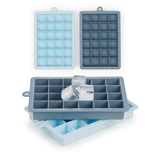 2 Stamperia In Silicone Per Cubetti Di Ghiaccio Da 4,5 Cm – 12 Pezzi Totali, Colore Nero