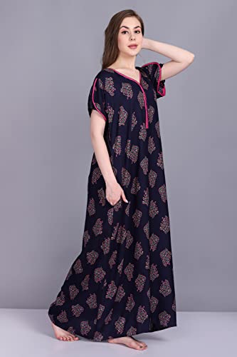 Image of Women's Alpine Mix Print Maxi Nightgown