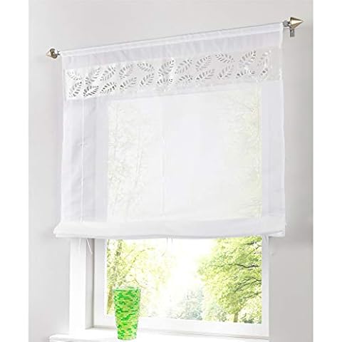 SIMPVALE Hollow-out Transparent Roman Blind Cover