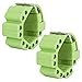 Upkey Pesi da Polso Regolabili Pesi da Caviglia Set Cinturino da Polso Pesi per l'allenamento della Forza Polso Sabbia Borsa per Palestra Fitness Camminata Esercizio Yoga Corsa, 1 lb/2Per Set (Verde)