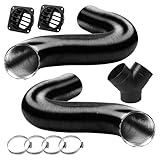 Tbintul 75mm Set de Accesorios para Calefacción Diesel,Accesorios para Calefacción de Estacionamiento Diésel,Tubo de Ventilación Manguera de Ventilación Accesori para Calefacción de Estacionamiento