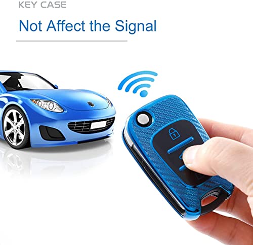 Premium TPU Car Remote Key Cover Case Protection Compatible for Hyundai i20 i30 i35 iX20 iX35 Sportage Verna Avante,3 Buttons (Green) - Image 3