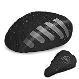 ✔️【Geeignet für alle Arten von Helmen】-Regenhaube Fahrradhelm hat eine gute Elastizität und verfügt auch über ein Gummiband.Durch flexibles Einstellen des Gummibandes kann sichergestellt werden,Dass es für verschiedene Helmgrößen geeignet ist und bequem zu bedienen ist.
