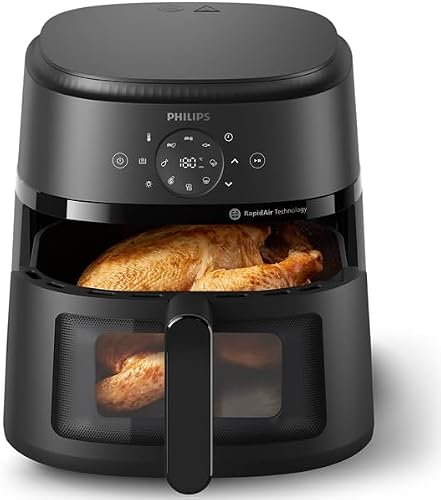 Philips Airfryer 2000 Series 6.2L - 1700W Power, Cooking Window, RapidAir Technology, Digital Touch Screen, 13 Cooking Options, Up to 90% Less Fat, Black (NA230/00) - 7