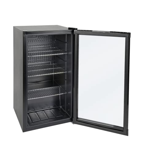 METRO Professional Mini-Kühlschrank GPC1088 mit Glastür - aus Glas und Metall - für Zimmer Büro - Kühlschrank für… – Bild 6