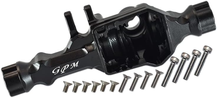 GPM For Traxxas TRX-4 Trail Defender Crawler Upgrade Parts Aluminum Front Gear Box (Without Cover) - 1 Set Black