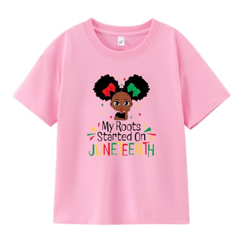 Juneteenth 1865 Vibes Shirt for Kids Boys Girls Afro Boy Girl Peace Love Tee 3T-8T