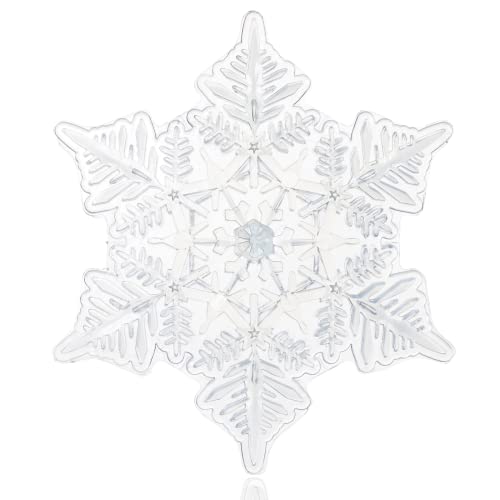 devembr Snowboard Stomp Pad, 3D Clear Snowflake Snowboarding Stomp Pads,