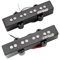 Genuine Wilkinson M-series parts, made in China, with new "Vari-Gauss" technology: Bass frequencies keep their deep growl while the treble sounds are smoother but still defined. Good replacement for 4-string Jazz bass neck & bridge position 60's mell...