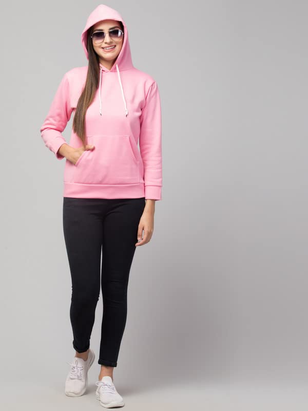 Image of Women's Fleece Plain Hoodie
