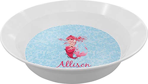 Personalized Mermaid Melamine Bowl - 12 oz
