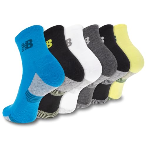 Image of New Balance Unisex Adult Performance Cushioned Ankle Socks, 6 Pairs