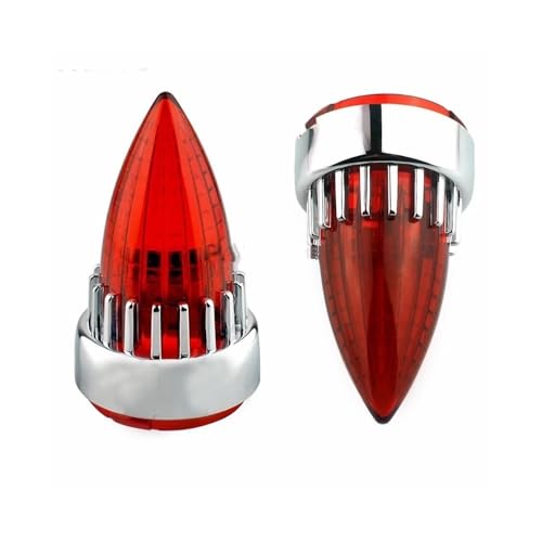 Clignotant d'objectif pour moto custom chrome red haut de gamme - 7
