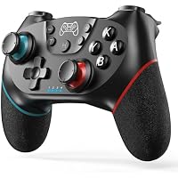 Diswoe Upgraded Wireless Controller for Switch 1 2/Lite/OLED Pro Controller Switch with Hall Effect, S-witch Remote Joystick Gamepad Supports Wake up,Gyro Axis,Turbo,Dual Vibration and Screenshot