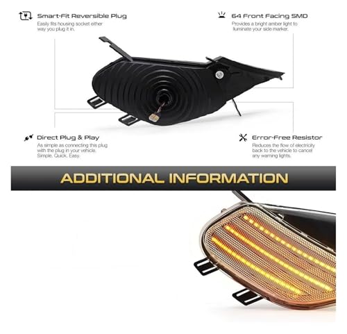 Clignotant latéral ambre dynamique pour Porsche Cayenne 955 2003-2006