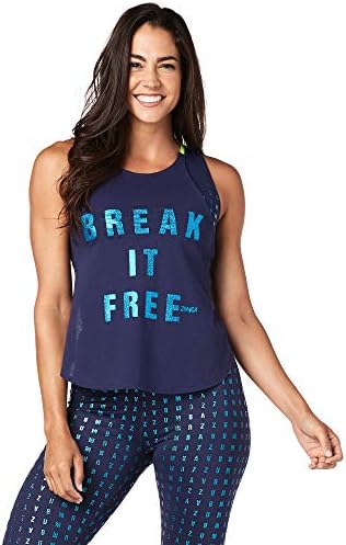 ZUMBA Womens Cross Back Open Tank