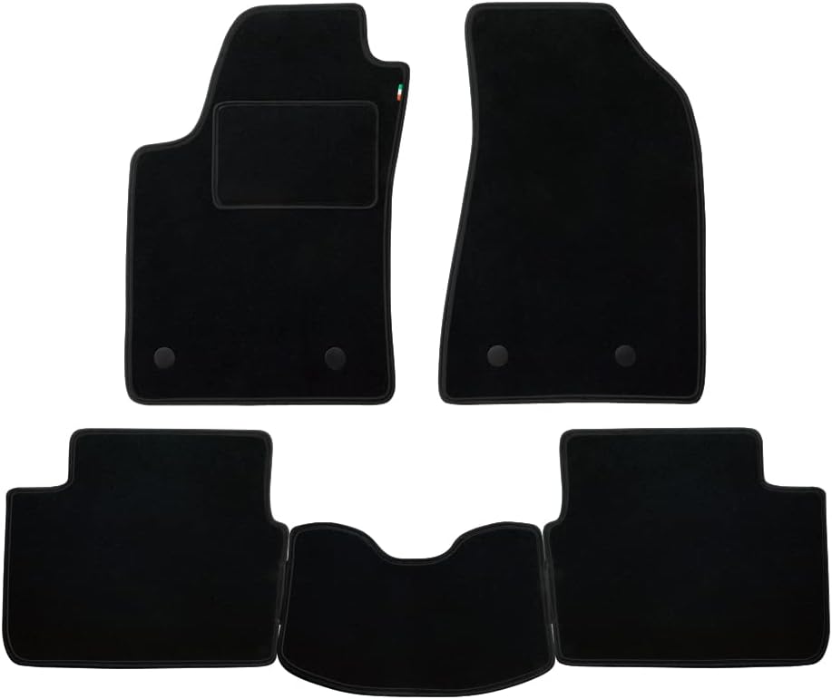 Carpet Mats Set made for INNOCENTI MINI 90 from 11-1974 in Black Color custom washable durable