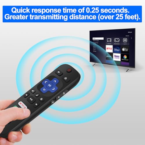 Télécommandes infrarouges pour Roku TV TCL et Hisense rechange par 2