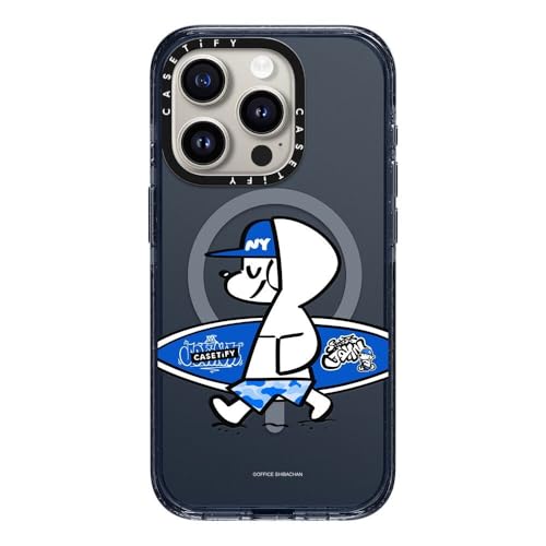 CASETiFY MagSafe �Ή��C���p�N�g iPhone 15 Pro �P�[�X [MIL�K�i���� (4x MIL-STD-810G) / 2.5m����̗����������N���A] - Casetify And John (Surfing) - �N���V�b�N�u��